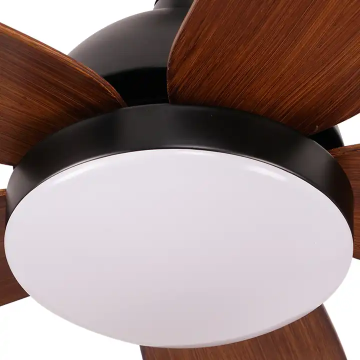 Customization solid wood ceiling fan light 48 inch modern smart led ceiling fan